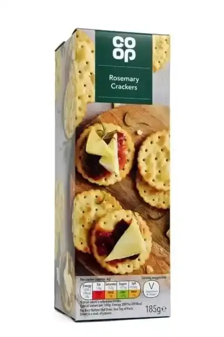 Co-Op Rosemary Crackers 185G