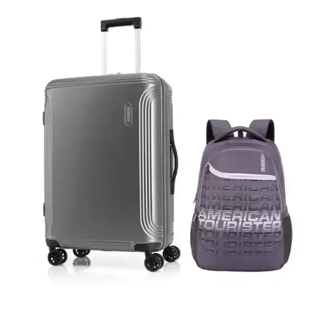 AT HYPEBEAT H. TROLLEY 55CM SILVER+BCKPACK