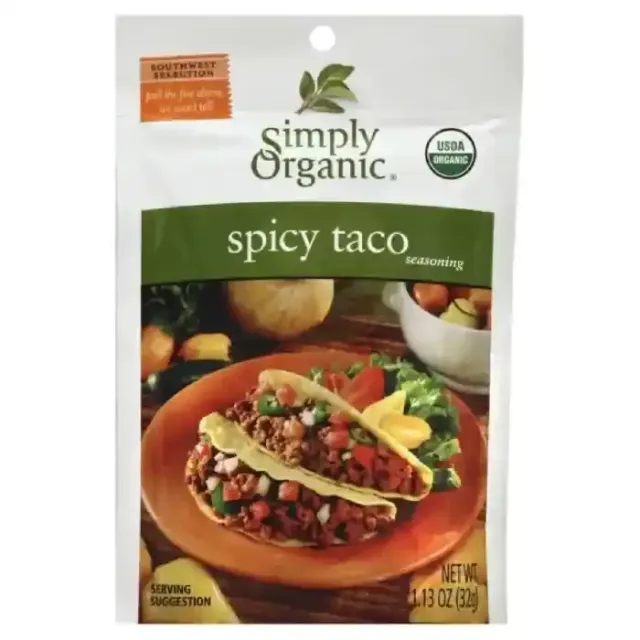 Simply Organic Seasoning Spicy Taco Mix 32G