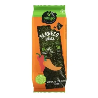 CJ BIBIGO SEAWEED SNACK HOT CHILLI 4G
