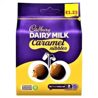 CADBURY DAIRY MILK SALTED CARAMEL NIBBLES 95G
