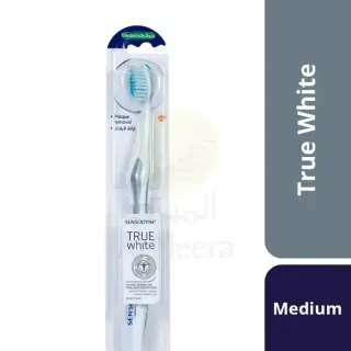 فرشاة أسنان سينسوداين ترو وايت متوسطة