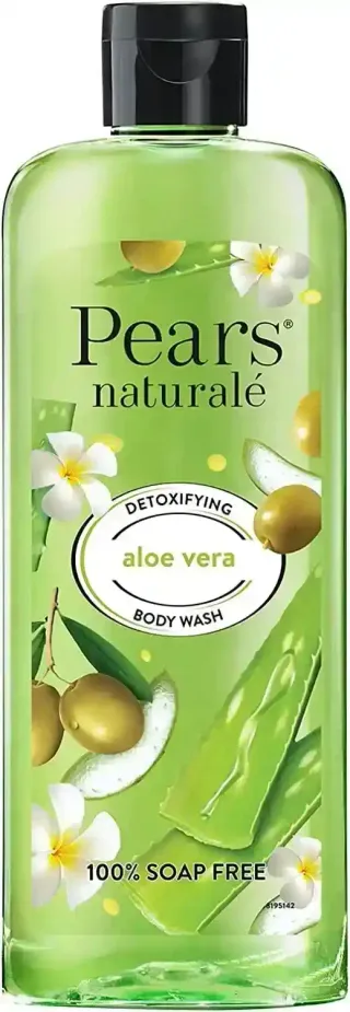 Pears Natural Detoxifying Aloe Vera Body Wash, With Olive Oil & Aloe Vera, 250 ml