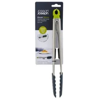 Joseph Elevate Stainless Steel Tongs Grey & Green
