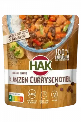 HAK BEAN MEAL LENTIL CURRY POUCH 550G