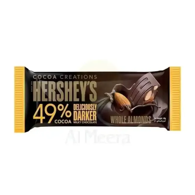 HERSHEY DARK CHOCOLATE WHOLE ALMONDS 40G