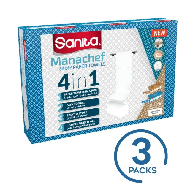 SANITA MANASHEF 80 SHT X 3