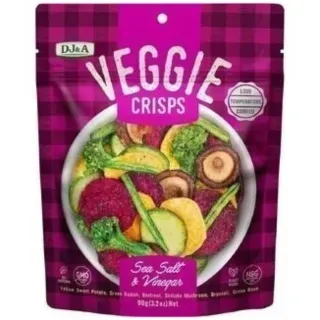 DJ&A Crisps Sea Salt & Vinegar Veggie 90 g