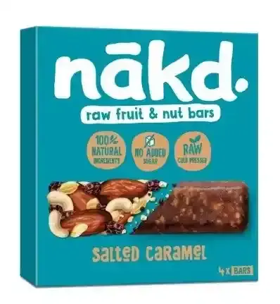 Nakd Raw Salted Caramel Bar 4X35G