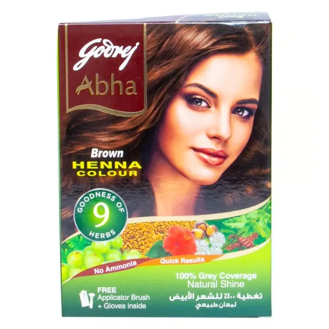 Godrej Abha Brown Henna Hair Color 60g