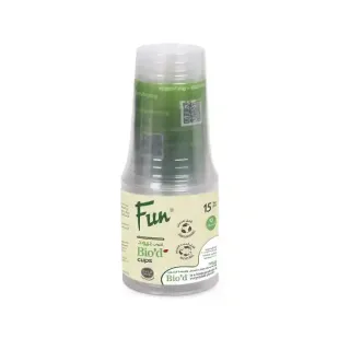 Fun Bio Clear Cup 10Oz 15Pcs 05Plc10