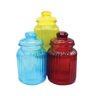 Global Glass Storage Jar 3Pcs Set 102-4