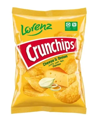 Lorenz Cheese & Onion Crunchips 100g