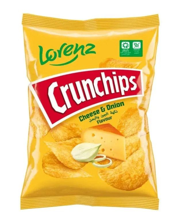 Lorenz Cheese & Onion Crunchips 100g