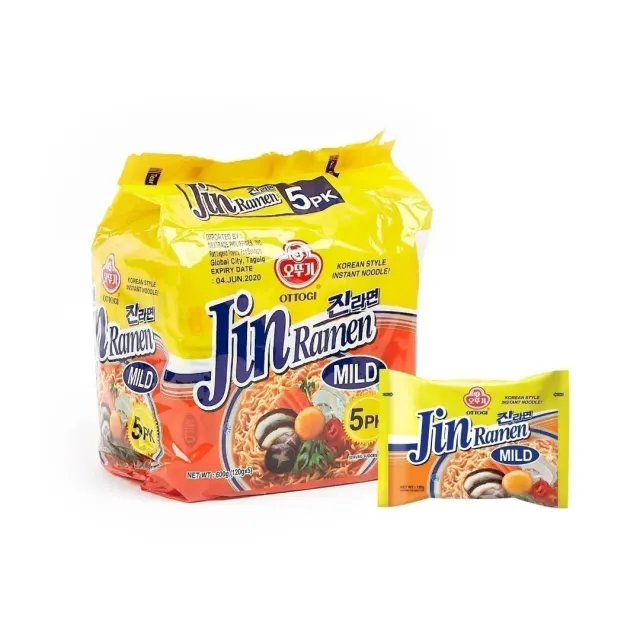 Ottogi Jin Ramen Mild 120gx5 Pieces