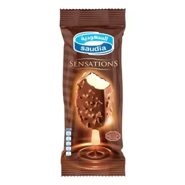 Saudia Ice Cream Stick Chocolate Almond 105ml