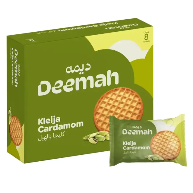 Deemah Biscuits Kleija with Cardamom 62gx8 Pieces