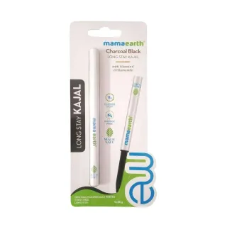 Mamaearth Charcoal Black Long Stay Kajal with Vitamin C & Chamomile 0.35 g