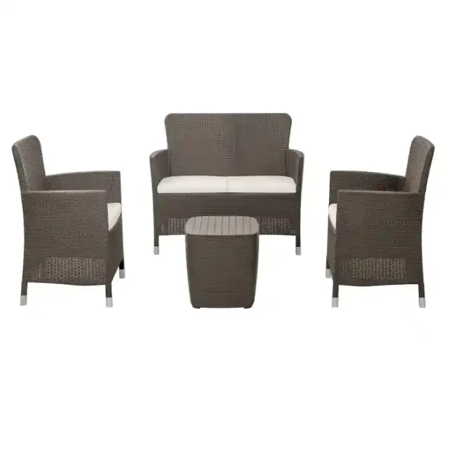 MQ PLASTIC CAPRI PATIO SET MOCCA 485-MOC