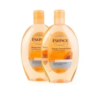 Eskinol Cleanser Papaya Smooth White Face Toner Orange 225mlx2 Pieces