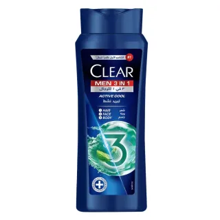 Clear 3-in-1 Active Cool Shampoo 600 ml