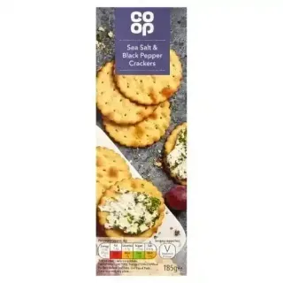 Co-Op Crackd Black Peppr Scallop Cra 185G