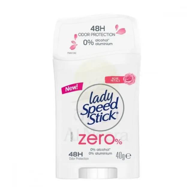 Lady Speed Stick Zero% Rose Petals Antiperspirant Deodorant for Women Deo Stick 40g