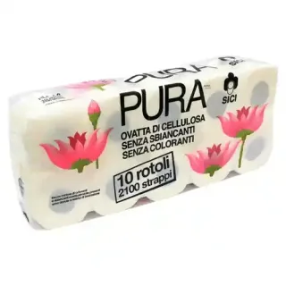 Pura Toilet Paper 2-Ply 10 Rolls