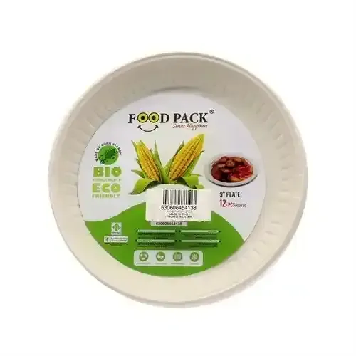Food Pack Bio Corn Starch Plate 9" 530