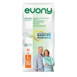 Evony Adult Pants Diapers Large for 80-120cm 30 Pieces