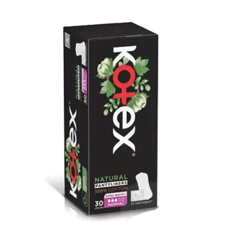 Kotex Natural Panty Liners 30 Pantyliners