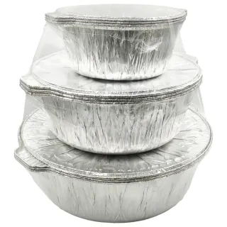 Qpac Aluminum Pot Set 9-Piece 3.9 + 3.4 + 2.5 Inch