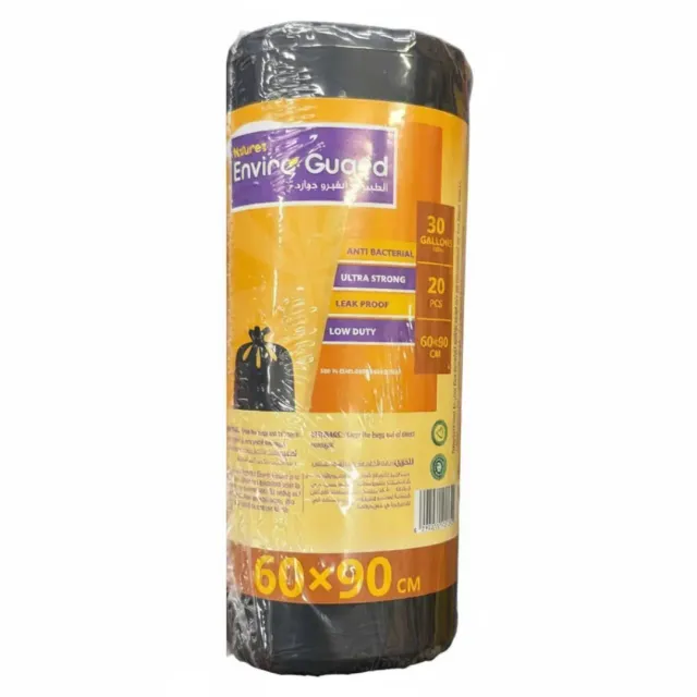 Nature's Enviro Guard Oxo-Biodegradable Roll Garbage Bags 60x90cm 20 Pieces