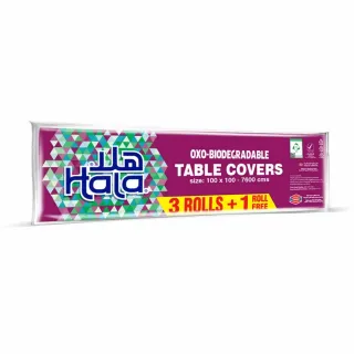Hala Table Cover Travel Pack 3+1 Rolls 76 Sheets