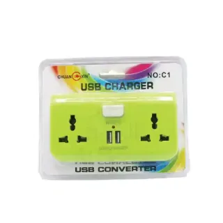 New Time Conversion Socket with 2 USB Charger