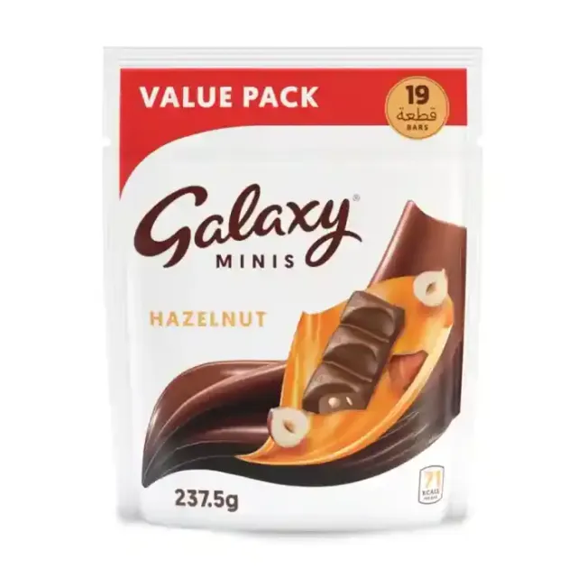 Galaxy Chocolate Minis Hazelnut 237.5 g x 19
