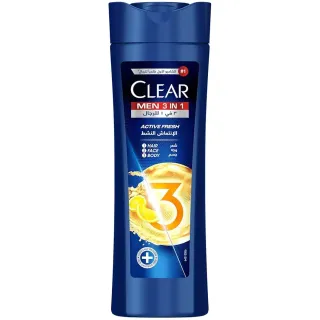 CLEAR MEN 3N1 ACTIVE FRESH SHAMPOO 400ML