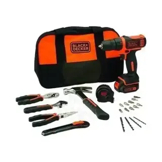 B&D 10.8V DRLL DRVR+HANDTLS+ACCS+BAG