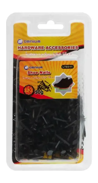 Omnium Black Shoe Nails, 50g