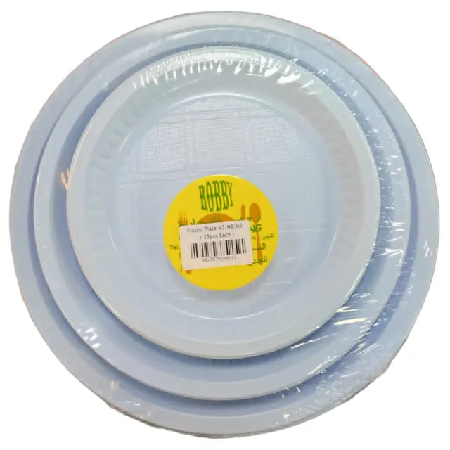 Robby Plastic Round M7, M8, M9 25 Pieces Each