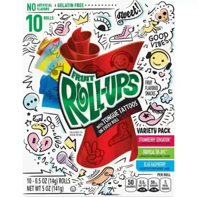 Betty Crocker Assorted Fruit Roll-Ups Fruit Snacks 141 g