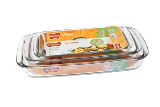 Marinex Rectangular Roaster Set 3Pc (1.6L+2.2L+2.9L)