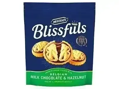 MCVITIES BLISSFULS CHO&HZLNUT BISC 172G