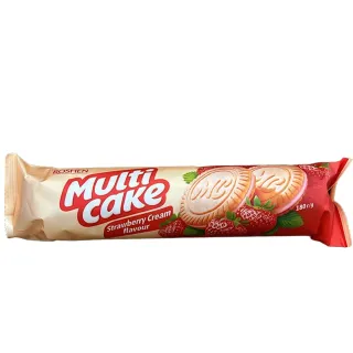 Roshen Multi Cake Biscuit Strawberry Cream 180g