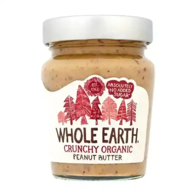 Whole Earth Crunchy Organic Peanut Butter 227 G