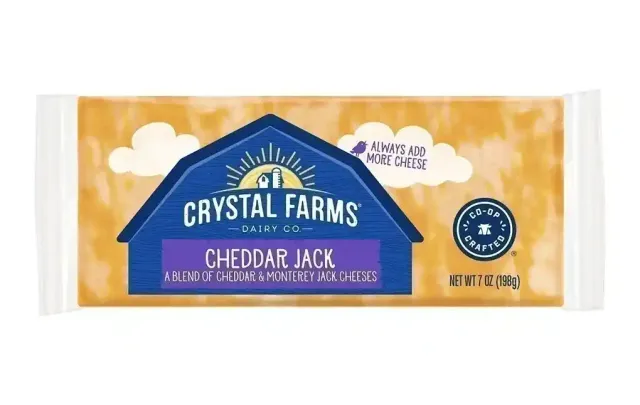 Crystal Farms Cheese Cheddar Jack 198 g