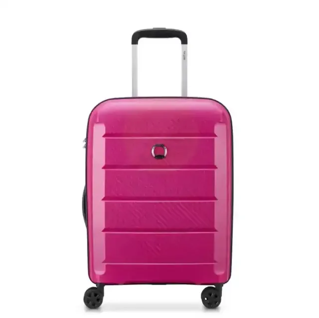 DELSEY BINALONG 4W HARD TROLLEY 55CM pink