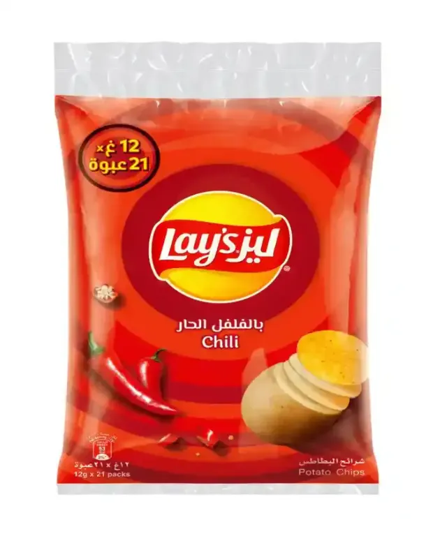 Lays Chips Chilli 21X14Gm