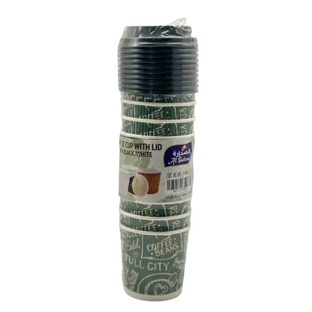 Al Sadara Paper Ripple Cup 4oz 10 Pcs