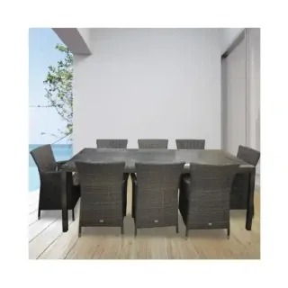 BDG DINING SET 8 PERSON 8C134S-W